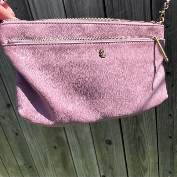 Elliot Lucca Pink Leather Shoulder Bag - Picture 2 of 8